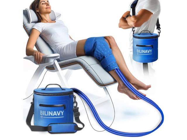 Lot 96-175678 - Cold Therapy Machine, Portable Ice Therapy Machine for Knee After Surgery with Programmable Timer &a...