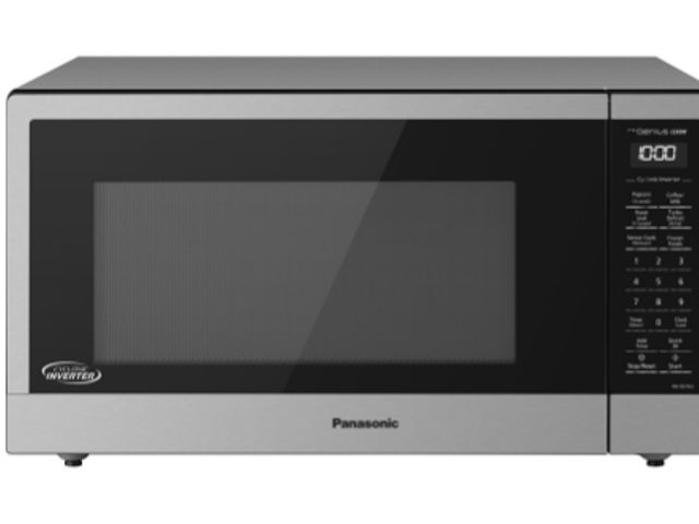 Lot 96-164914 - Panasonic The Genius 1250w Microwave untested, door will not open.