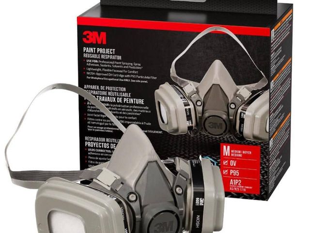 Lot 96-164578 - 3M OV P95 Paint Project Reusable
Respirator, Size Medium
New