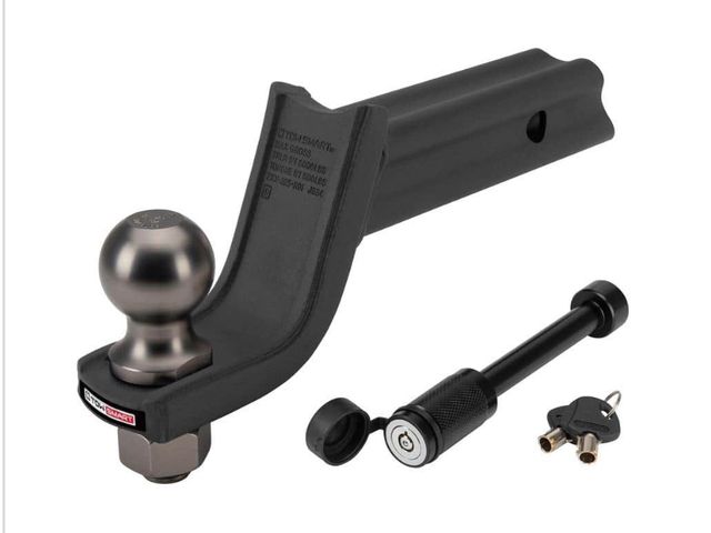 Lot 96-174150 - TowSmartnBAJA 5,000 lb. X-Mount Security Kit, 3-1/4 in. Drop x 2 in. Rise x 1 in. Shank Ball Mount, ...