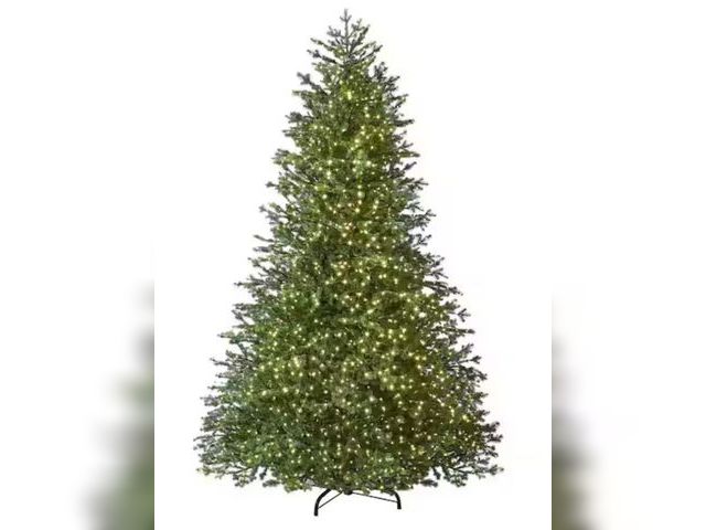 Lot 96-198918 - Home Decorators Collection
7.5 ft Elegant Grand Fir LED Pre-Lit Artificial Christmas Tree with Timer...