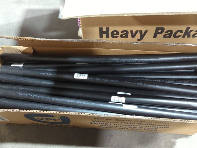 Lot 96-190536 - Approximately 40 Pieces 3/4" x 2' NSF 100 PSI POLY PIPE New