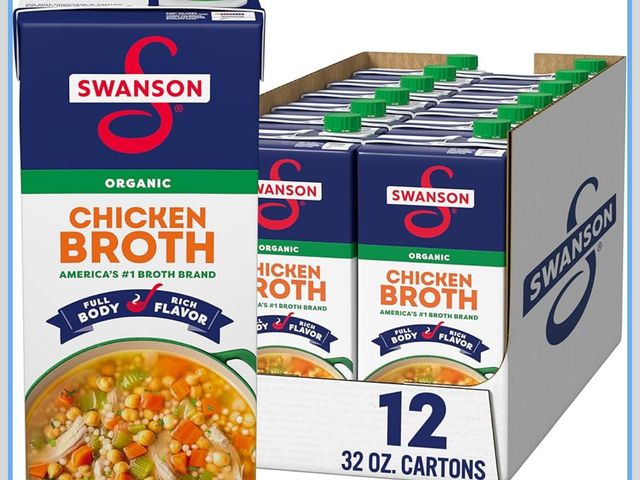 Lot 96-187674 - SWANSON S 100% Natural Organic Chicken Broth, 32 oz Carton (12 Pack)
New 
Dated November 19, 2025
