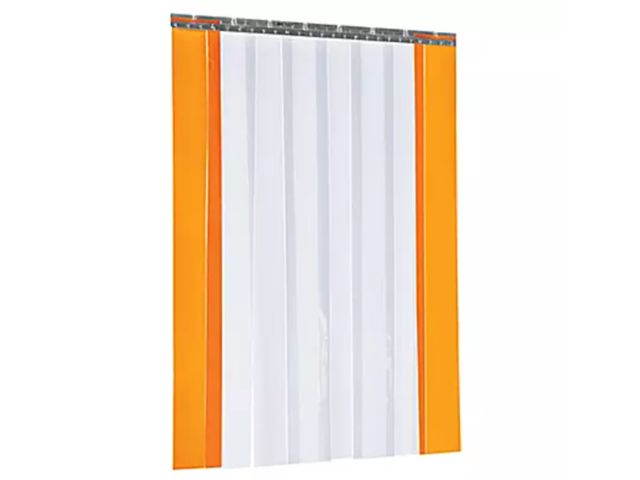 Lot 96-179154 - Smooth Vinyl Strip Door Kit - 4 x 6' New MSRP $170