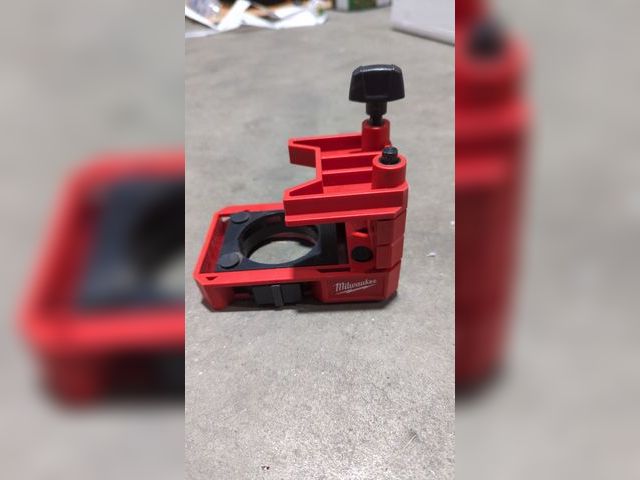 Lot 96-180320 - Milwaukee Door Lock Installation Hole Dozer Incomplete, Red Base only Lightly used untested