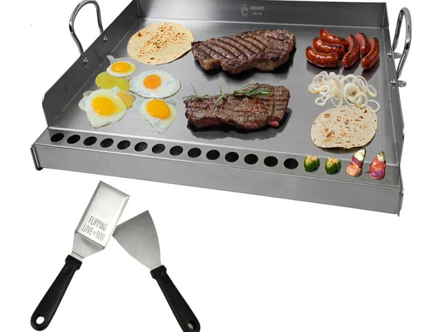 Lot 96-177107 - Nonstick Griddle for Gas Grill,Stainless Steel Griddle for Outdoor Gas &amp; Charcoal Grills, 24" x1...