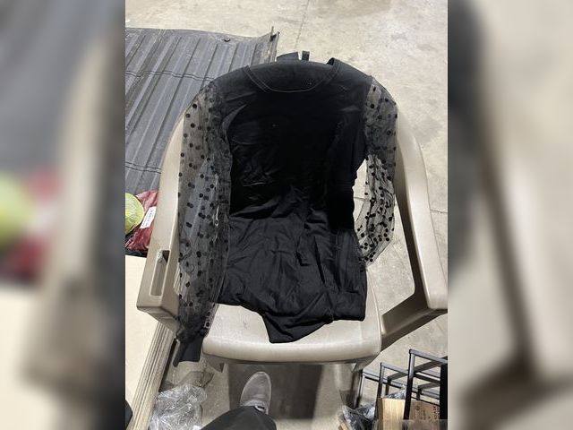 Lot 96-178939 - Black Dress With Polka Dot Sleeves Size L Unused