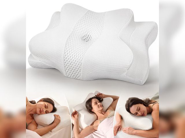 Lot 96-187450 - Cozyplayer True Cooling Cervical Neck Pillow for Pain Relief, Ergonomic Side Sleeper Pillow for Neck...