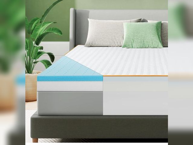 Lot 96-176237 - Firm King Size Mattress Topper, 4 Inch High Density Support Memory Foam with Washable Deep Protector...