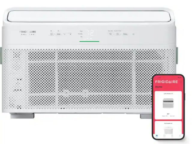 Lot 96-232434 - Frigidaire 12,000 BTU Window Air Conditioner Cools 550 sq. ft. with Remote and Wi-Fi in White 115V N...