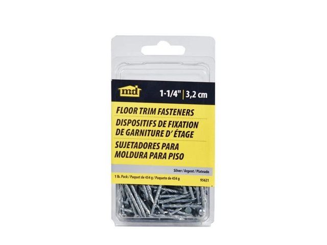 Lot 96-230408 - M-D Building Products 1-1/4" SILVER FLOOR METAL SCREW NAILS (1LB)
New
