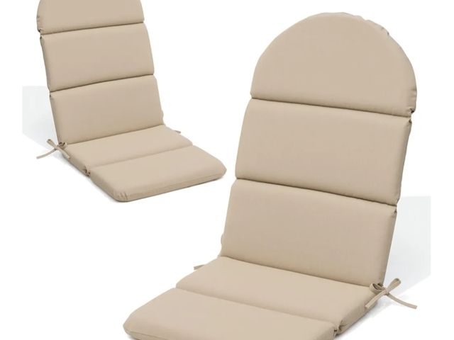 Lot 96-170306 - Crestlive Products Adirondack Chair Cushion, Outdoor Rocking Chair Cushions Water Repellent 50x19.6 ...