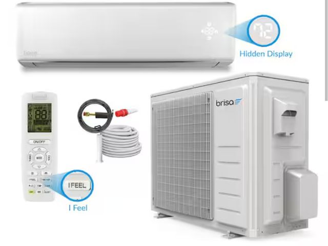 Lot 96-162496 - boreal 
Brisa 18, 000 BTU 1.5 Ton Smart Home Inverter Driven Ductless Mini Split Air Conditioner wit...
