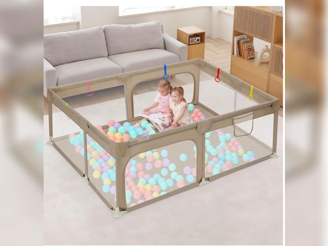 Lot 96-174537 - Dripex Baby Playpen 71"×47", Large Playpen for Babies and Toddlers Playards Indoor &amp; Outdoor Saf...