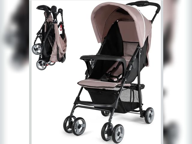 Lot 96-198207 - Baby Joy Lightweight Stroller, Compact Toddler Travel Stroller for Airplane, Infant Stroller w/Adjus...