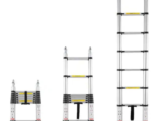 Lot 96-163484 - VEVOR
Telescoping Ladder, 16.5 ft. A-Shape Aluminum Extension Ladder Lightweight, Multi-Button Retra...