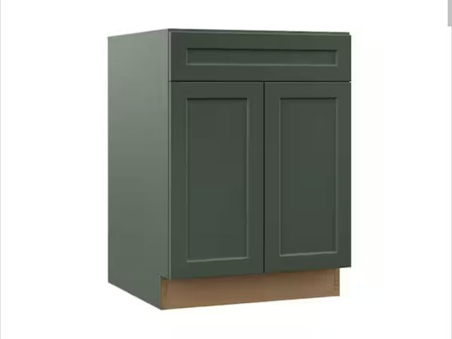 Lot 96-167465 - Hampton Bay Designer Series Melvern 24 in. W x 24 in. D x 34.5 in. H Assembled Shaker Base Kitchen C...