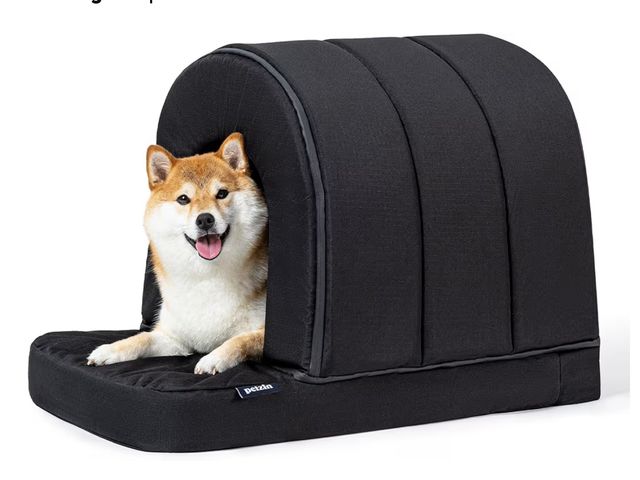 Lot 96-186617 - Orthopedic Dog House - Outdoor Waterproof Dog Shelter w/Porch - Indoor Pet House w/Egg-Crate Foam - ...