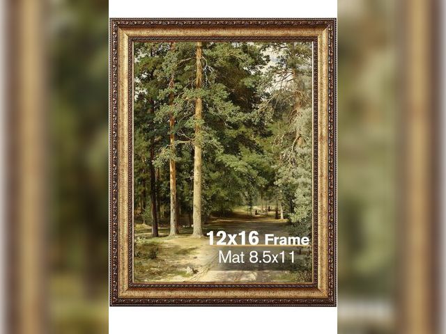 Lot 96-170351 - 12x16 Gold Picture Frame, Ornate Vintage Picture Frames for Wall or Tabletop Display, 12 x 16 Photo ...