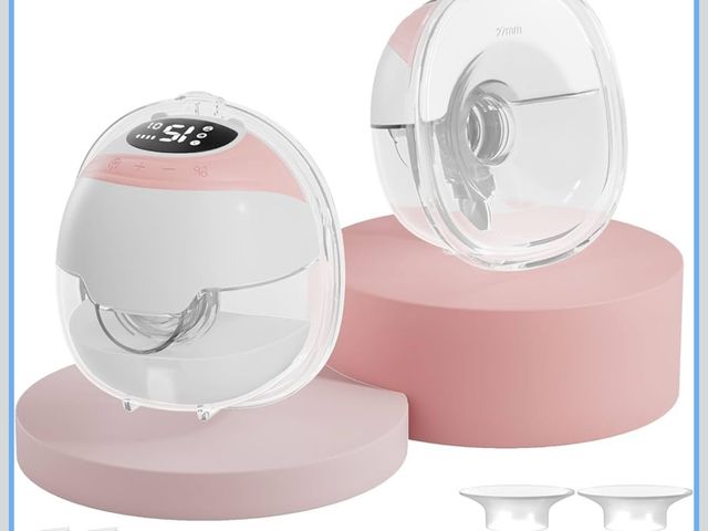 Lot 96-191816 - Hands-Free Wearable Electric Breast Pump, 3 Modes &amp;15 Levels,320mmHg Strong Suction,Double-Seale...