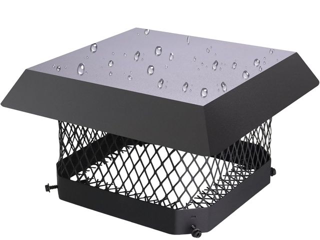 Lot 96-178980 - 9" x 9" Chimney Cap Chimney Cover,Fireplace Chimney Caps for Outside,Chimney Rain Caps Chimney Flue ...