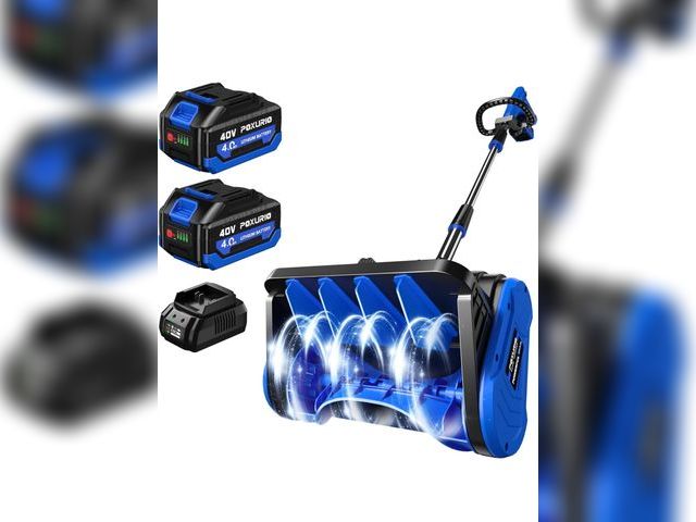 Lot 96-208308 - 40V Electric Cordless Snow Shovel, 13 Inch Brushless Electric Snow Blower with 2×4.0Ah Batteries &am...