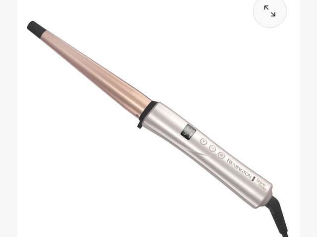 Lot 96-230521 - Remington Shine Therapy Tapered Curling Wand, 1-1.5 Inch Fast 30-second Heat-up, Argan Oil and Kerat...