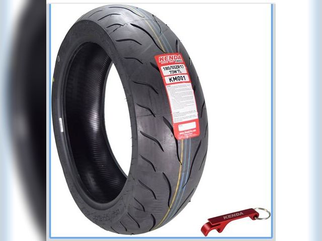 Lot 96-180696 - Kenda KM1 (KM001) 180/55ZR17 Rear Tire for Sport Touring Motorcycle 73W - Radial Tire with High-Spee...