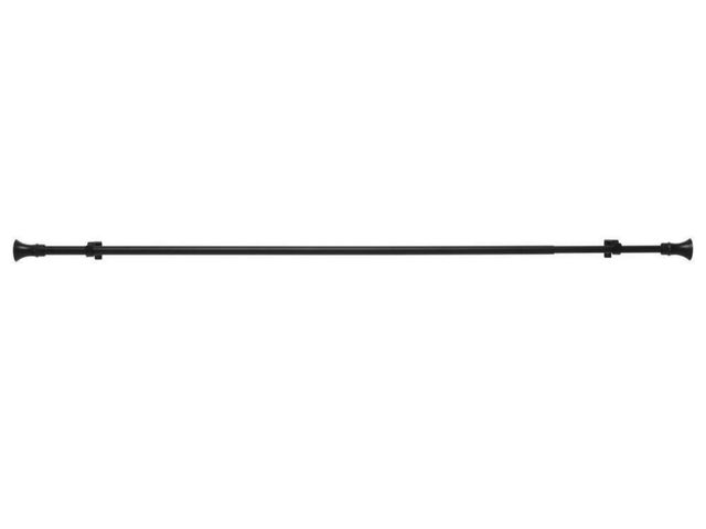 Lot 96-163297 - StyleWell
36 in. - 66 in. Telescoping 3/4 in. Curtain Rod Kit in Matt Black with Trumpet Finial
Appe...