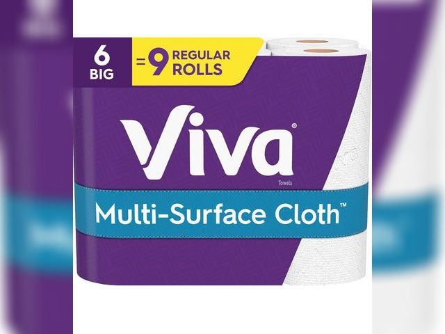 Lot 96-166330 - Viva Multi-Surface Cloth Paper Towels, Choose-A-Sheet - 6 Big Rolls = 9 Regular Rolls (83 Sheets Per...