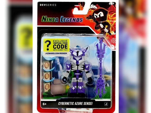 Lot 96-164675 - Jazwares Roblox Ninja Legends Cybernetic Azure Sensei Action Figure Azure
New