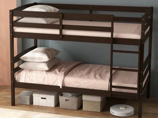 Lot 96-227057 - Costway Solid Wood Twin Over Twin Bunk Bed
Open box 
Appears Unused 
Msrp $265.99
