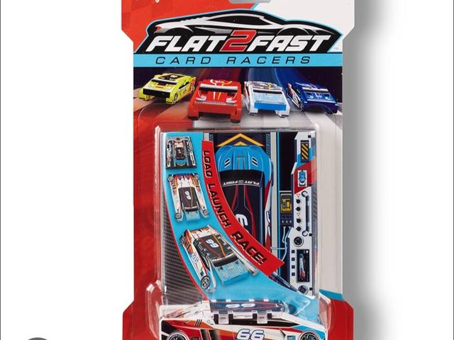 Lot 96-157226 - Yellow 42 Card Racer | Load, Launch, Race - Pocket-Sized Racecar Toy...new