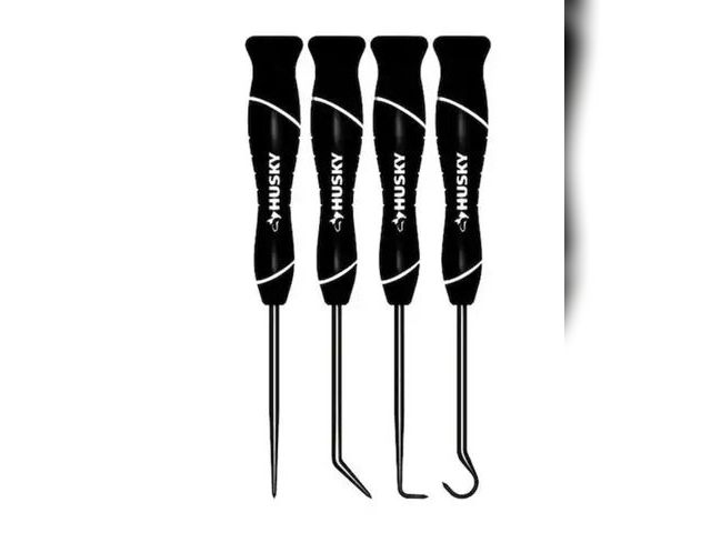 Lot 96-162423 - Husky
Precision Hook and Pick Tool Set (4-Piece)
New open package