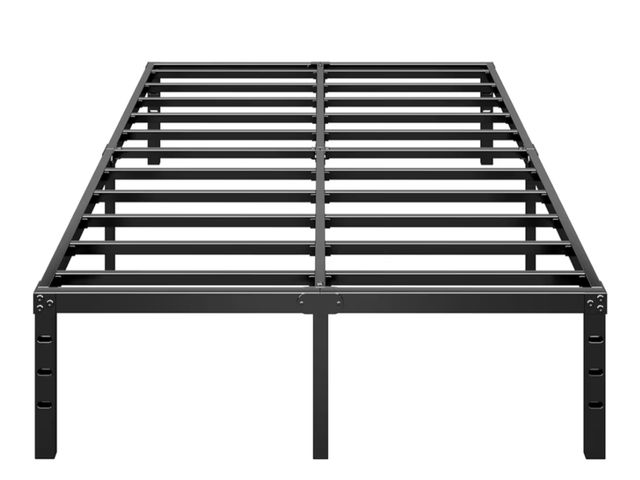 Lot 96-211567 - HLIPHA Metal Platform Bed Frame 14 Inch Tall, No Box Spring Needed, Full Size Bed with Heavy Duty St...