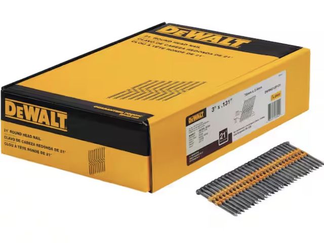Lot 96-221957 - DEWALT 3 in. x 0.131 in. Metal Framing Nails (2000 per Box) New