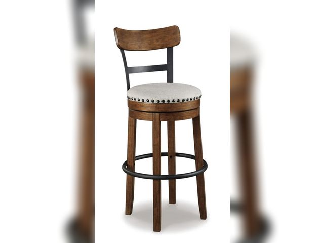 Lot 96-206650 - Signature Design by Ashley Casual Valebeck Bar Height Bar Stool, Brown
New 
1 stool ONLY!
Exact colo...