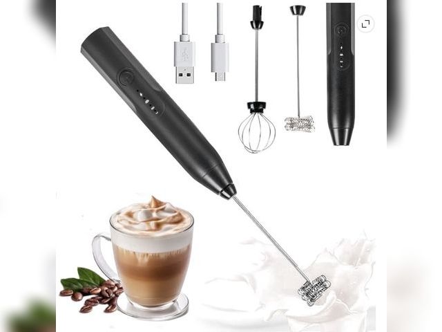 Lot 96-230568 - Handheld frother with stand New style may vary from picture