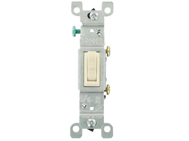 Lot 96-163845 - Leviton 15 Amp Single-Pole Toggle Switch, Light Almond (10-Pack) 1451-2TM
New