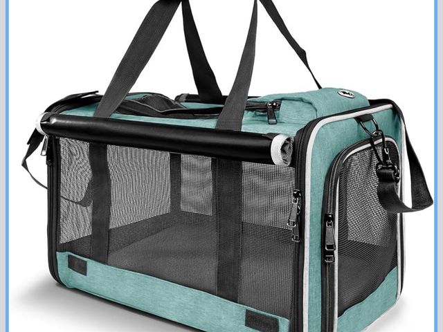 Lot 96-191326 - Small Dog Carrier for Puppy Yorkshire Softshell Car Transport Chihuahua Carry Cage 18-inch Collapsib...