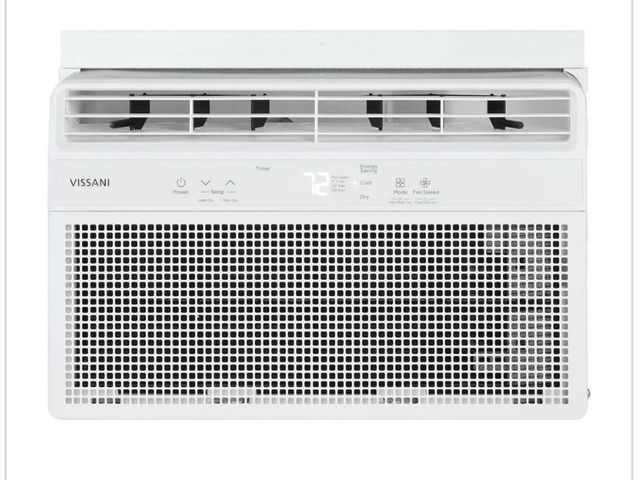 Lot 96-227618 - Vissani 5,000 BTU 115-Volt Window Air Conditioner Cools 150 sq. ft. with Remote and Dehumidifier in ...