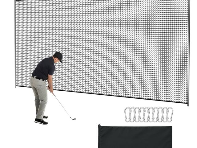 Lot 96-173324 - Golf Net, 10x20ft Golf Practice Net with Carry Bag, Double Finished Seam, Durable and Portable, Hitt...