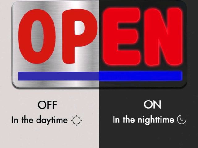 Lot 96-180642 - Funzing LED Open Signs for Business, 24"x12" Waterproof Bright Open Sign with Remote
New 
Color vari...