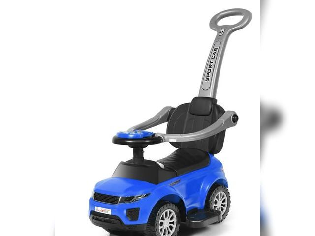 Lot 96-198537 - Costway 3 in 1 Ride on Push Car Toddler Stroller Sliding Car w/Music Blue
new 
MSRP $110.00
