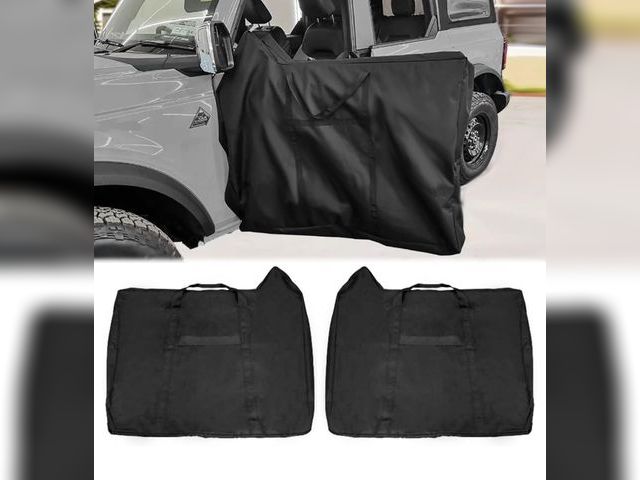 Lot 96-169172 - Bolaxin 2 x Front Door Storage Bags Fit for Ford Bronco Accessories 2024 2023 2022 2021(4 Door versi...