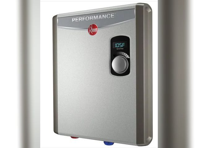 Lot 96-169222 - Rheem
Performance 18 kW 3.51 GPM 240-Volt Self-Modulating Electric Tankless Water Heater
MSRP $449.9...