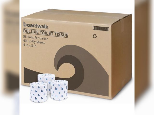 Lot 96-187956 - Boardwalk 2-Ply Septic Safe Toilet Tissue - White (96/Carton) New