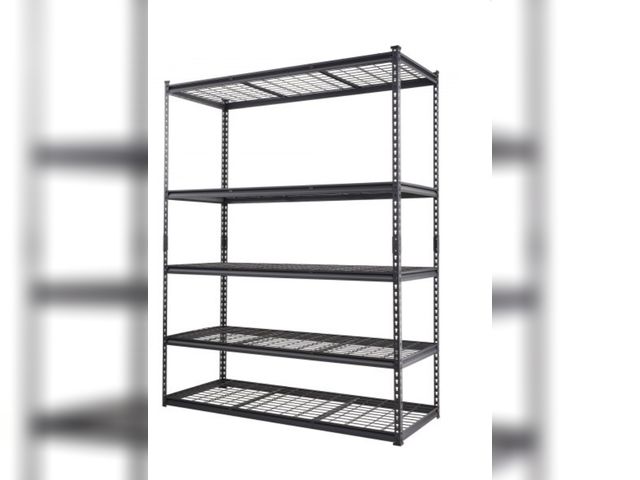 Lot 96-171896 - VEVOR Storage Shelving Unit, 5-Tier Adjustable, 2000 lbs Capacity, Heavy Duty Garage Shelves Metal O...