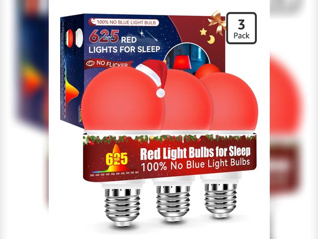 Lot 96-190861 - Neporal 625nm Red Light Bulbs for Sleep 3W, 100% Blue Light Blocking Light Bulbs for Melatonin Promo...