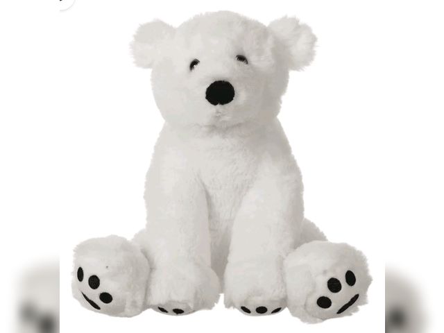 Lot 96-230819 - Apricot Lamb White Polar Bear S Stuffed Animals for Kids 7.9 Inches New